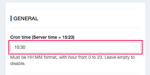 スケジュール設定